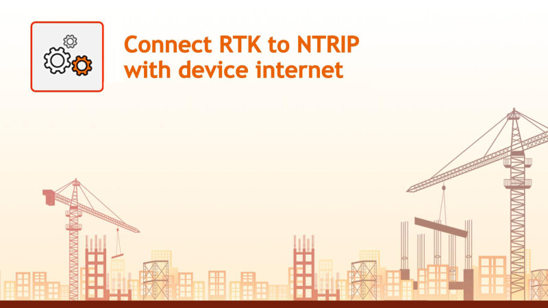 Connect RTK to NTRIP with device internet